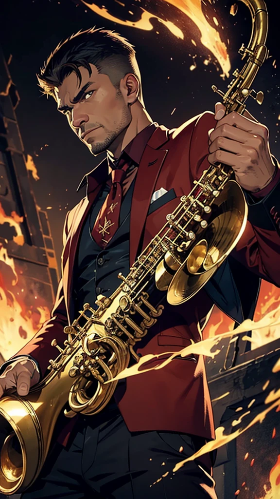 Drax’s Saxophone Skills:
Believe it or not, Drax once had a career as a saxophonist before becoming the Destroyer. When he was Arthur Douglas, he was a talented musician—quite the contrast to the brutal warrior we know today.