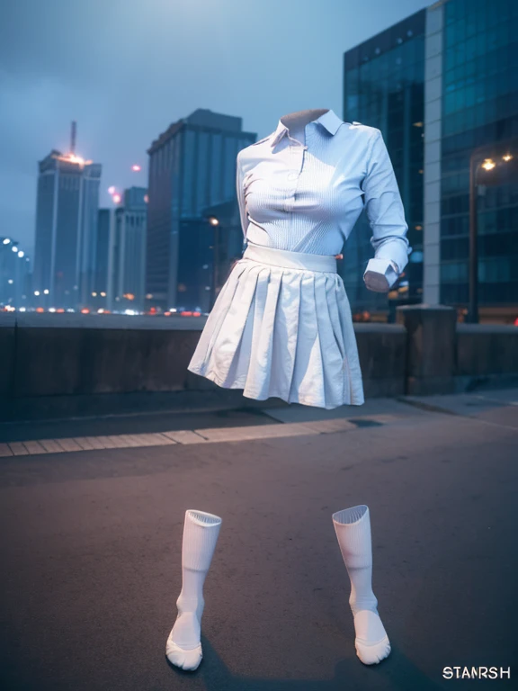 You can even see the feet, (Arch your back), Be patient with peeing, mini skirt, (From below), uniform, (can not see, No humans, Headless, Faceless:1.5), Cute big tits, (8k, RAW Photos, Highest quality, masterpiece:1.2), (Realistic, photo-Realistic:1.37), Photon Mapping, Radio City, ((Hasselblad Photography)), Physically Based Rendering, whole body, socks