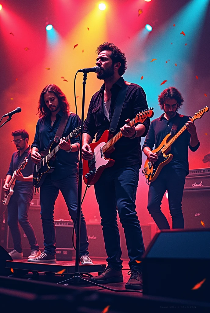 Music show poster without text