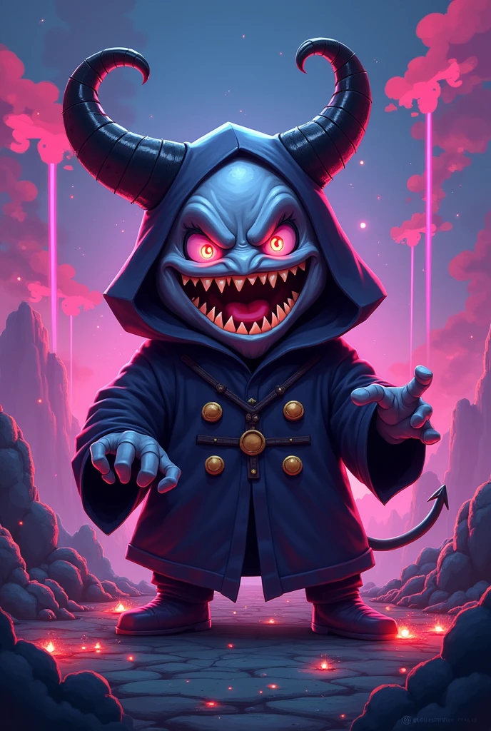 The name Valak with a very fun gaming background