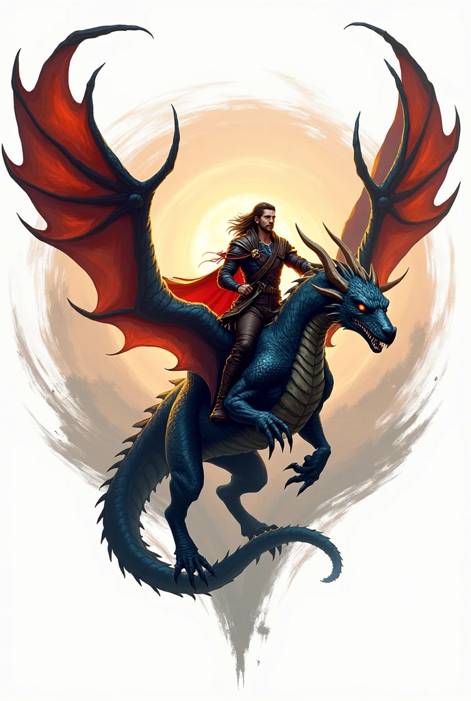 Create a Dragon Rider's written logo