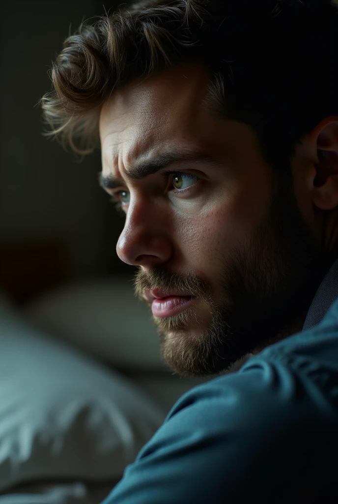 . INT. APARTMENT - BED - NIGHT
Shot 5: Close-up of Alex’s face in contemplation.
Flashbacks or a montage of John working hard, showing his sacrifices. Alex’s face reflects his internal struggle.
