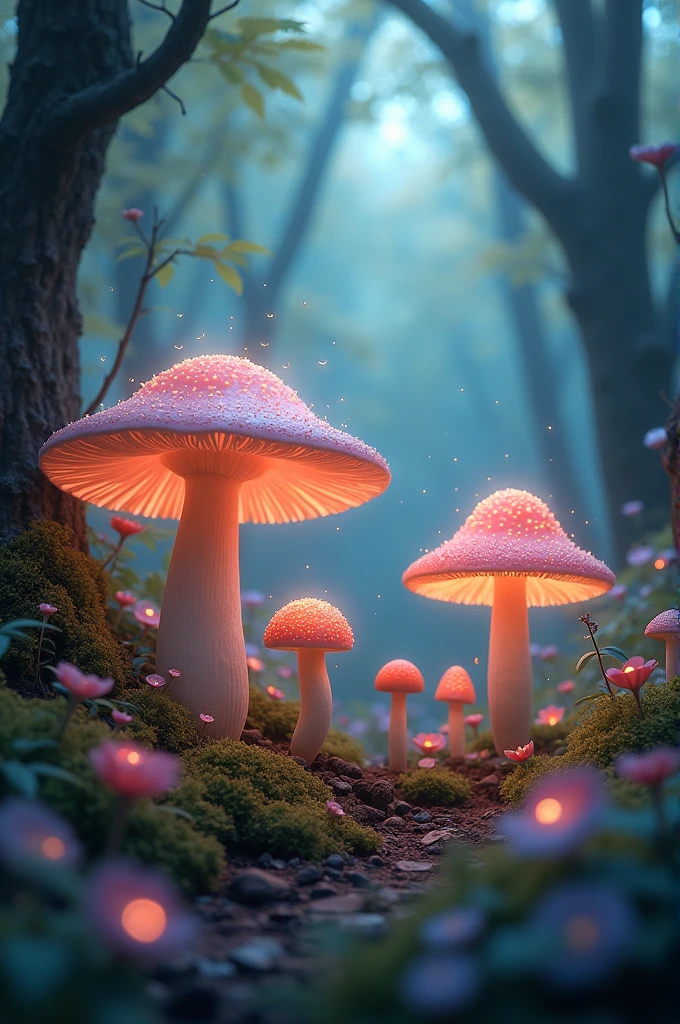 Tender magical mushroom world