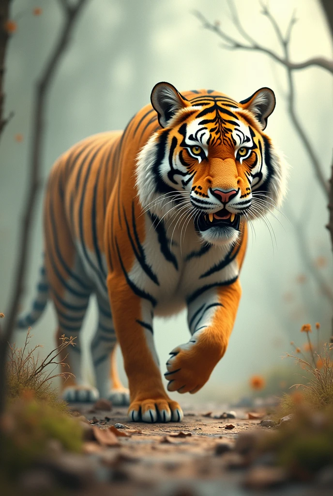 Un tigre con forma de stick