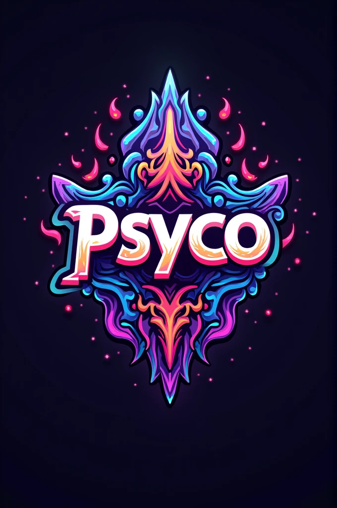 Guild logo with the name Psyco with the psytrance music theme for the moba game Kings of Honor