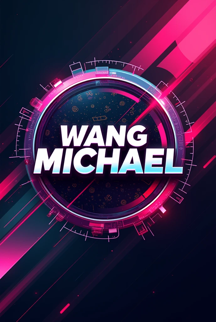 Wang Michael text for walpaper with awesome design and background