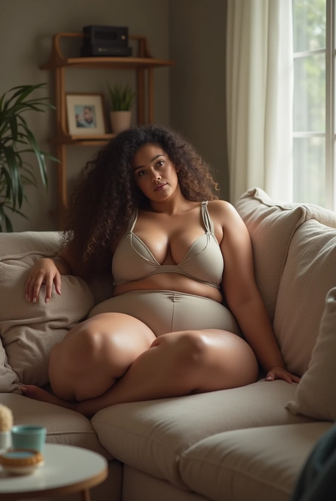 Create A fatty girl in bikni beautiful fatty girl in bikni and a home in sofa