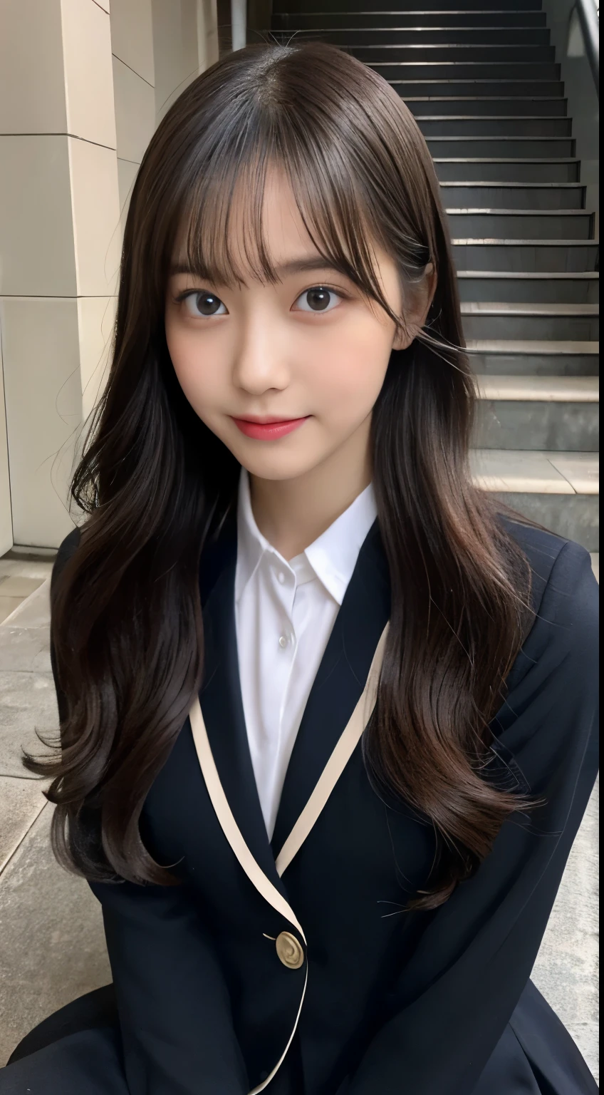 (((32ｋ,High detail,High definition、masterpiece,Attention to detail,Whole Body Ezbian,solo))),RAW Photos & Realistic atmosphere,beautiful濃いblue eyes,Mouth details,Glossy Lips,Fine eyebrows,With soft white skin that shines in every detail、Detailed eyes、blue eyes,とてもbeautiful目,Detailed lips、とてもbeautiful顔,Very well-formed face、A vivid face,輝くbeautiful唇, Realistic Young Gravure Idol, とてもbeautiful女子高生, ,適度にbeautiful, Young Sensual Gravure Idol, Young Gravure Idol, beautiful, Cute and sexy１5 year old schoolgirl,My whole body is wet,Dripping,Blushing,とってもbeautiful１5 year old girl,shortcut,Brown shiny hair,Wet hair,Dripping水,Dripping,（Black Pantyhose,beautiful fece,Looking into the camera：1.4）,（Wearing black pantyhose and crossing her legs,darkness,Very dark,Dark stairs without street lights,Shine a flashlight on the object,Spotlight：1.7）,（Sexy,Slightly thicker,High Detail High Vision High Vision Japan HDTV Black HDTV High Vision Black High Vision Black High Vision High Vision Black High Vision Uniform,Shapely breasts,,Mature Body, I feel anxious and like crying,Watery eyes,Cold Smile,Glare,Glare顔もbeautiful：1.5）,（The chest of the uniform is open,Sit on the stairs with your legs open in an M shape,roll back：1.7）