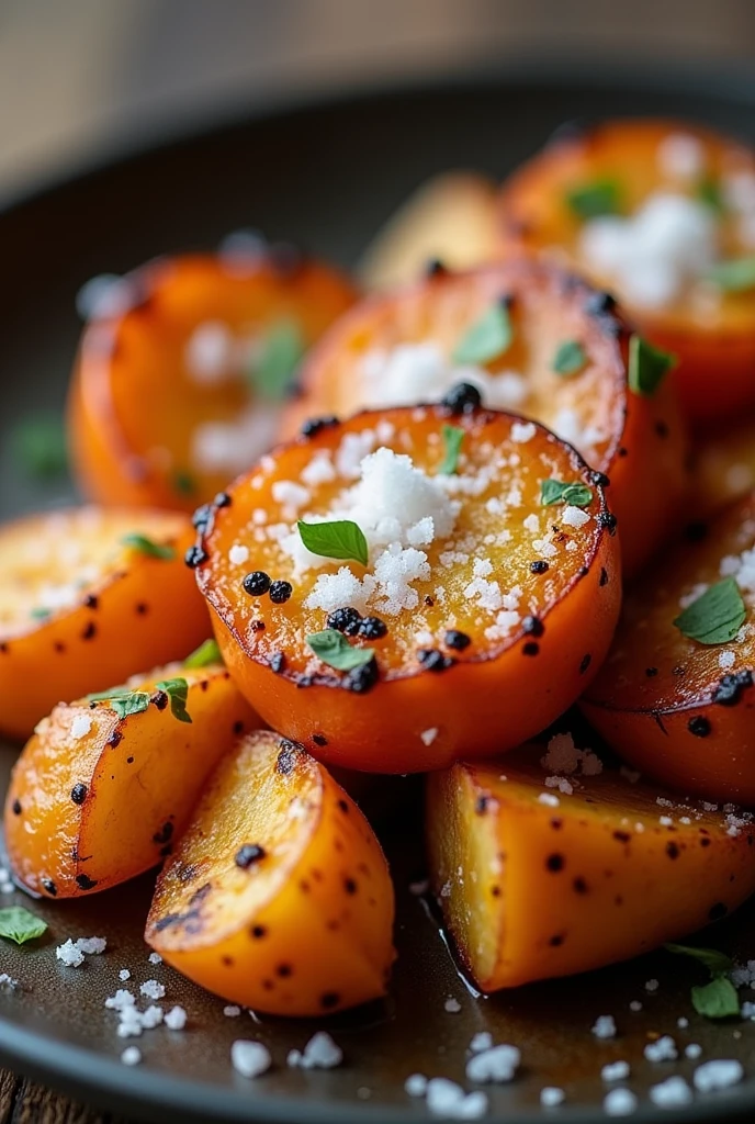 foods seasoned with salt