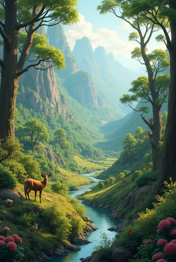 An image where you can see a lot of nature