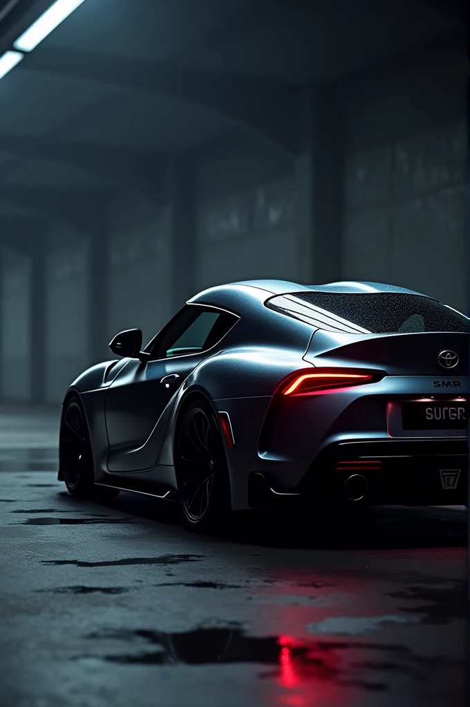 Toyota supra mk4 with dark background