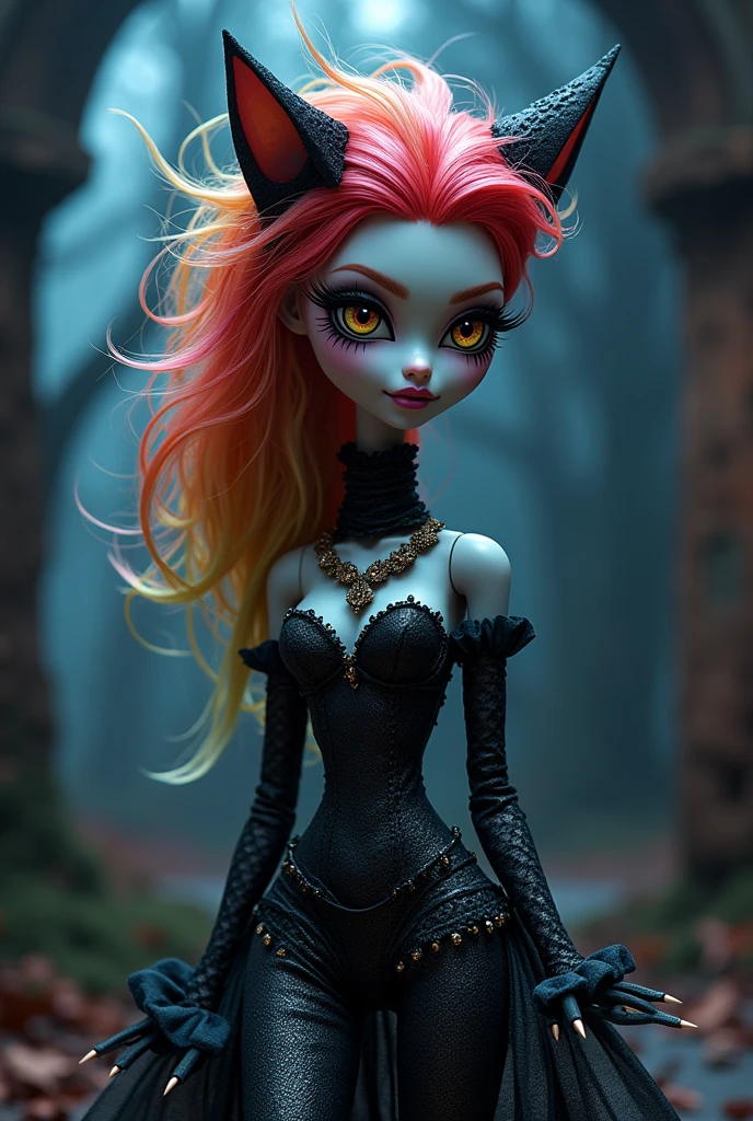кукла monster high kitty