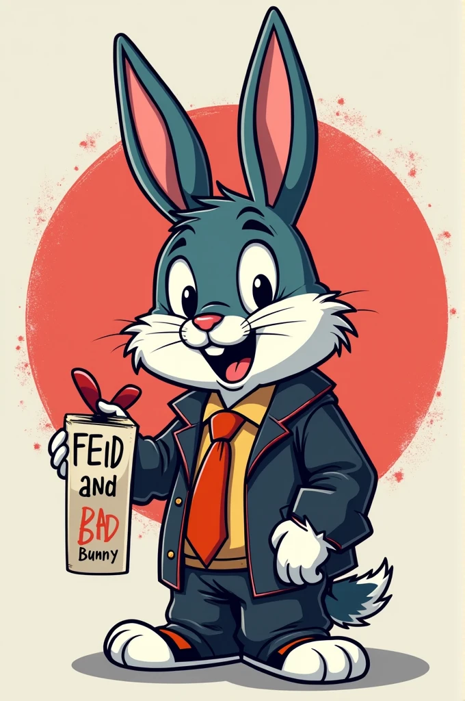 FEID AND BAD BUNNY LOGO A LOGO WITH LETTERS AS A PRESENTATION