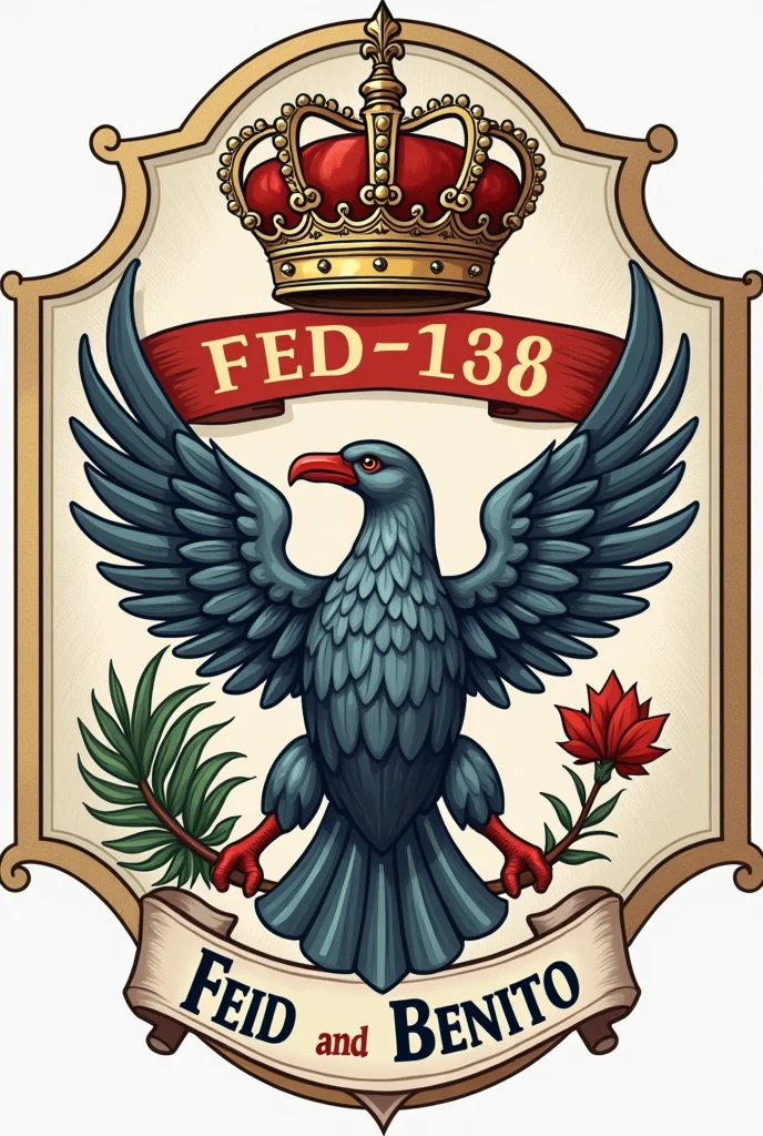 A logo with the names of Feid and Benito 