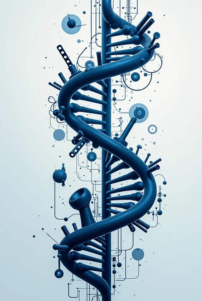 Laboratory of the future logo. The logo features a silhouette of DNA and mechanical objects