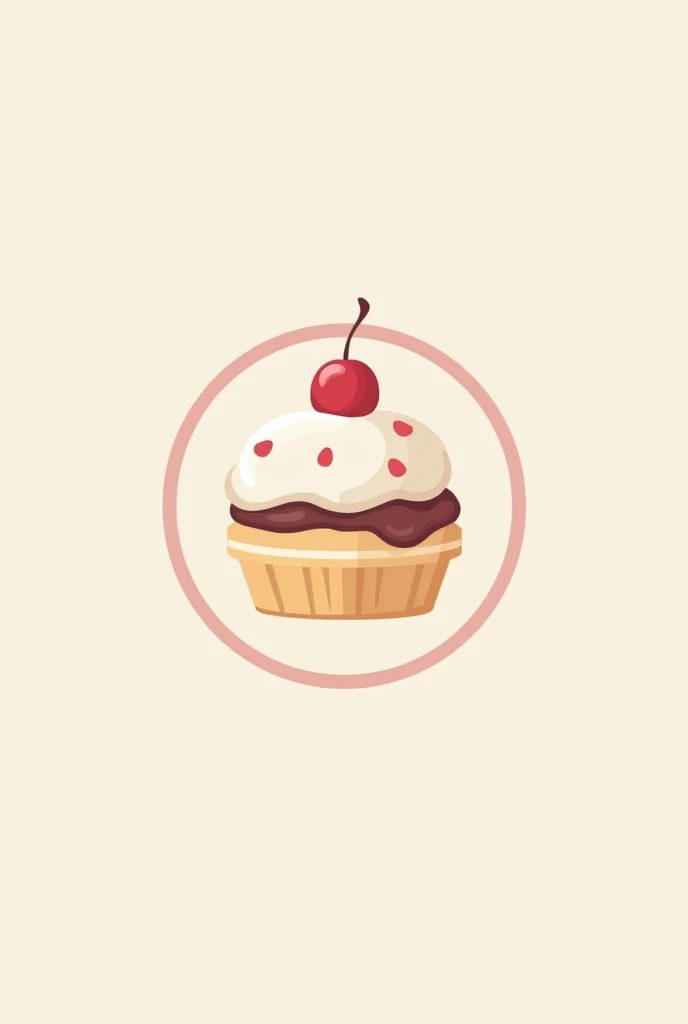 a logo for a one sleeve pastry shop, that it is minimalist and with neutral pastel colors