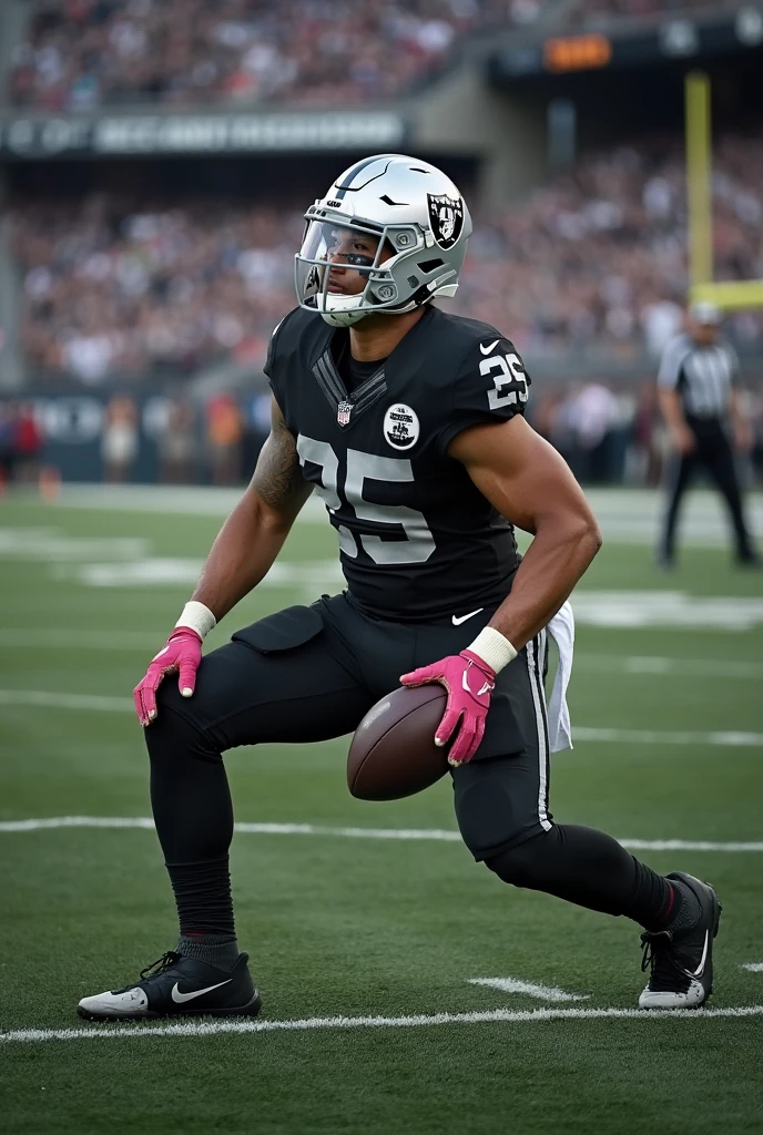 Las Vegas Raiders Players Are Playing. In the Studiem