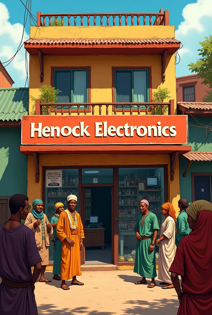 Henock Electronics seller home &
'Henock Electronics' banner ,
ethiopia people coloured