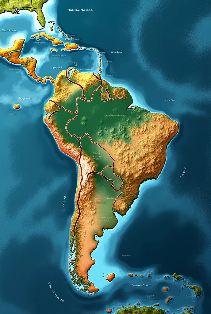 How would the map of the Caribbean look if the island of Hisniola measured 1.64m km