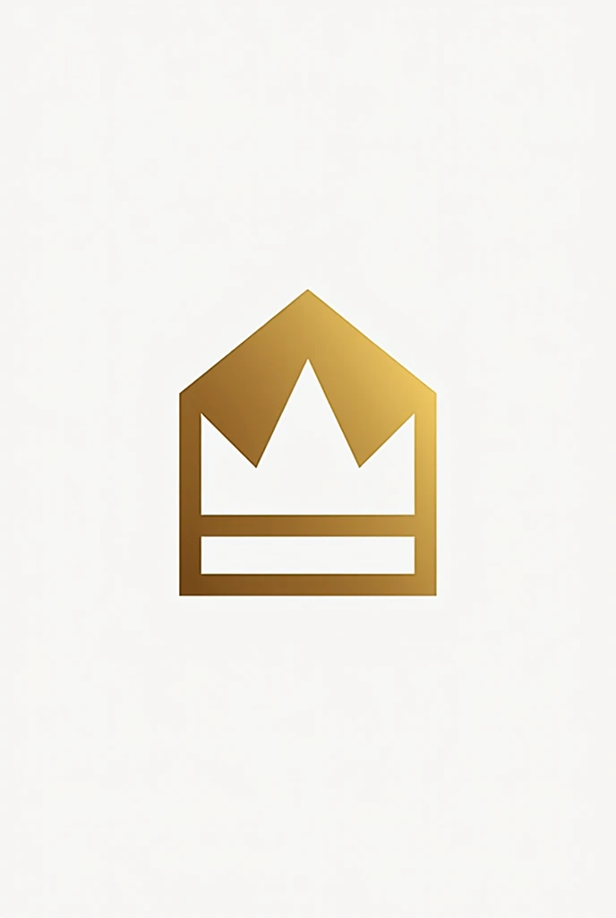 Make a logo for my brand KönigHaus under the requirements of Haute Couture, white and gold, crown and castle, elegant minimalist, Young men