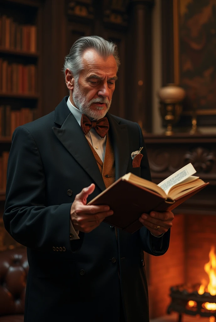 Man narrating a movie story