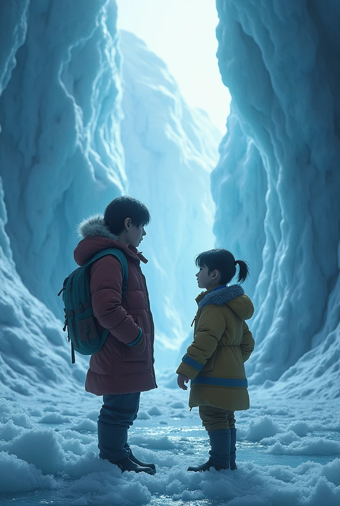 Ana and Luis, two siblings, explore an ice cave, but Ana has a bad feeling. They explored the cave for a while when suddenly there is a very strong earthquake that causes several pieces of ice to fall. Ana tries to warn Luis, but it was too late and Luis was crushed by the piece of ice. Ana, with tears in her eyes, tells him not to leave her alone, that it is the only thing she has left, but Luis, with his last breath, whispered to her that she should live for both of them.