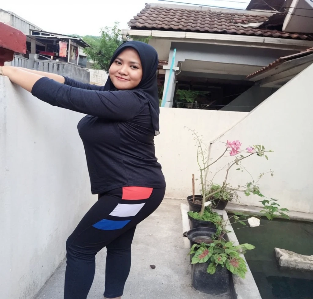 " 2woman, 35 Years Old, Indonesian , Lesbian Scene, Tank Top, big , full body, Curvy body, sharing Passionate hug and eating pussy