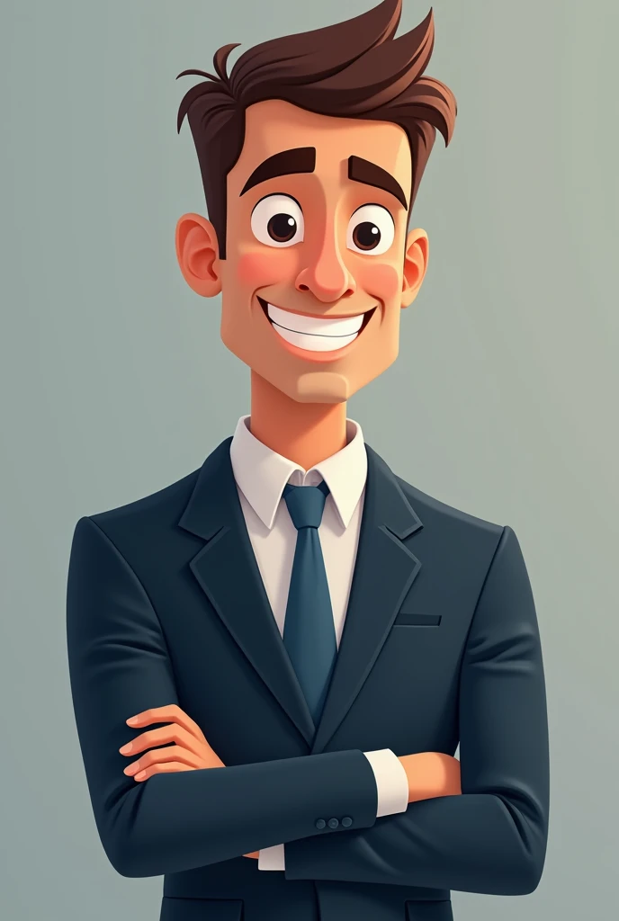 Formal man animated image for professional profile picture