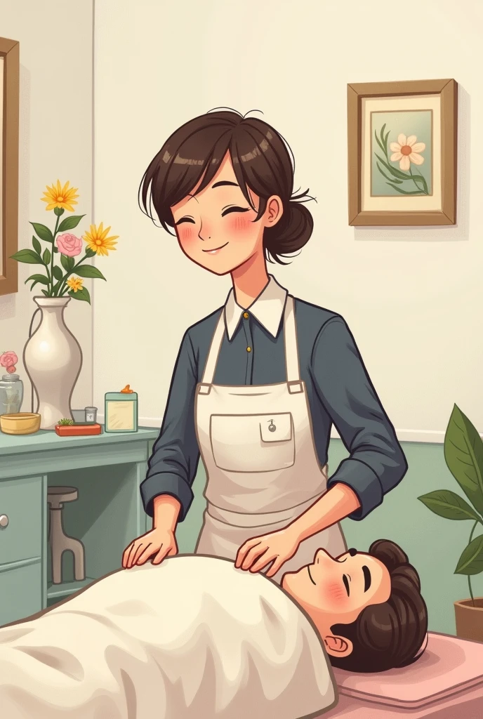 Make a cute image related to Thanatopraxia