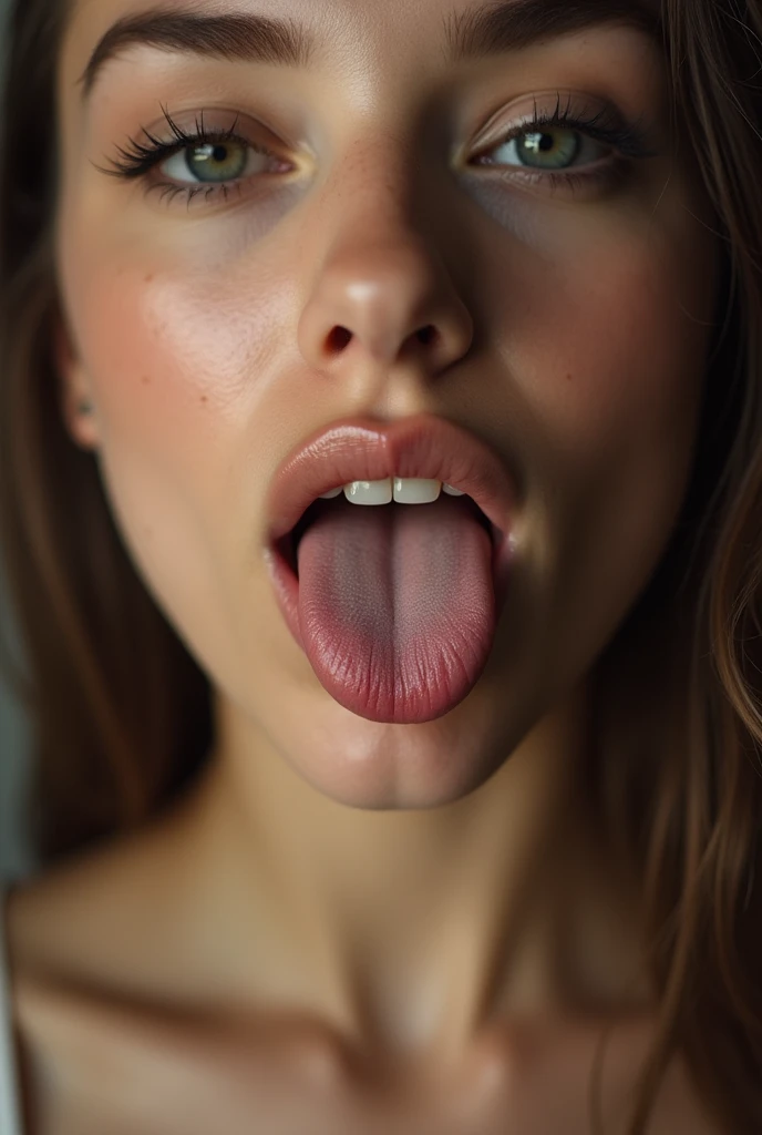 Image of a woman with a penis in her mouth
