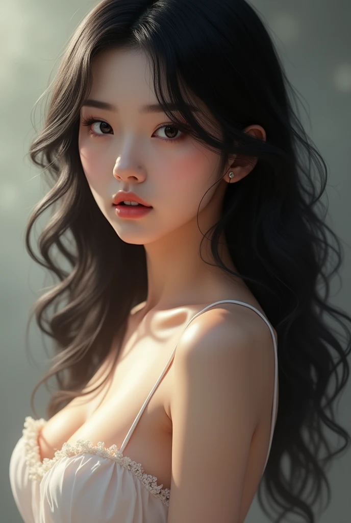(illustration), (ink-wash painting:1.3), (ireland:1.2) (nude girl, solo), upper body:0.3,(intricated details:1.2), (realistic and aesthetic :1.3), (dynamic:1.3), long hair, detailed faces, detailed hands, extremely detailed eyes, detailed symmetric realistic face, extremely detailed natural texture, masterpiece, (best quality, masterpiece:1.2), (ultra sharp :1.2), full body, smile, beautiful face,
