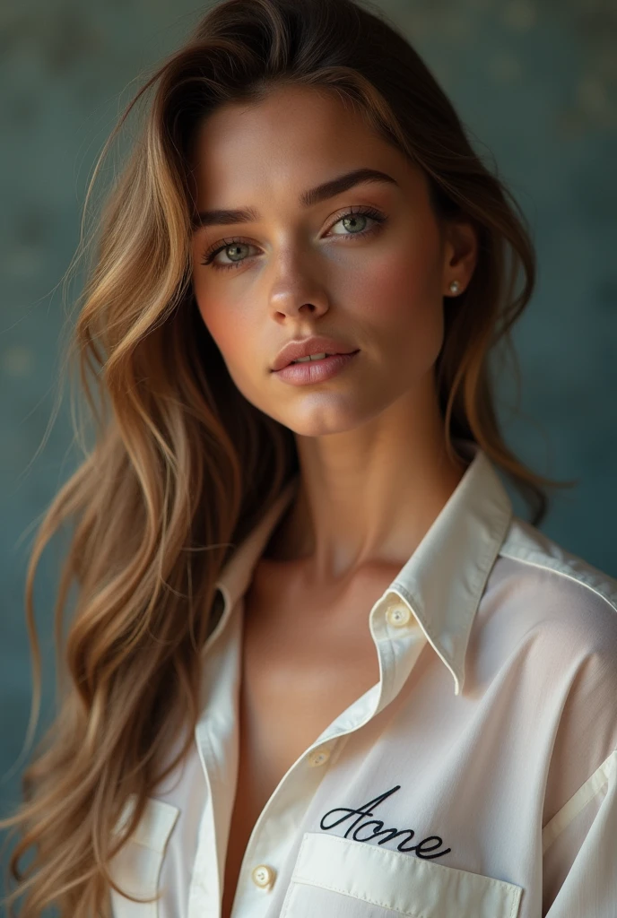 one pretty woman, 4k photo, Colorize written shirt