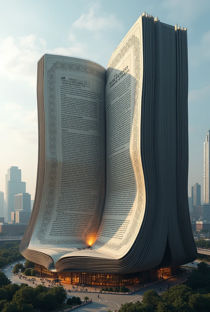Book-shaped building
