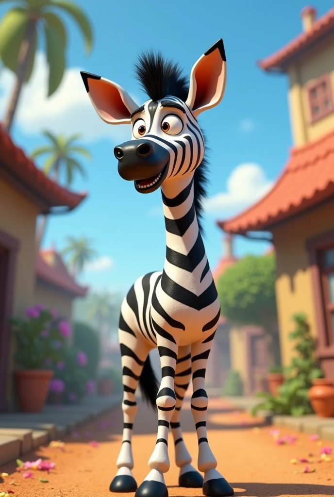 Marty from Madagascar penguins 3d anime version