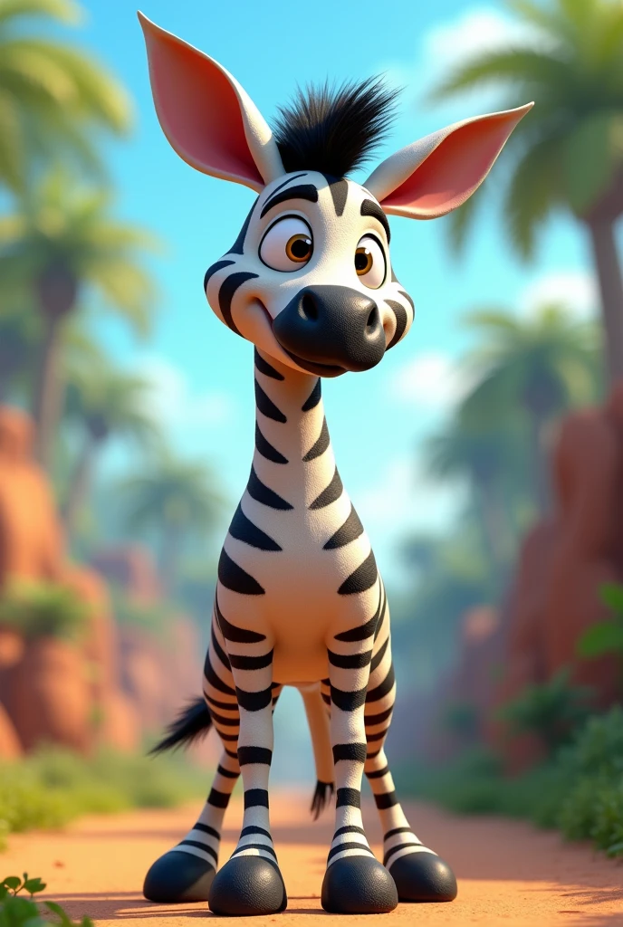 Marty from Madagascar penguins 3d anime version