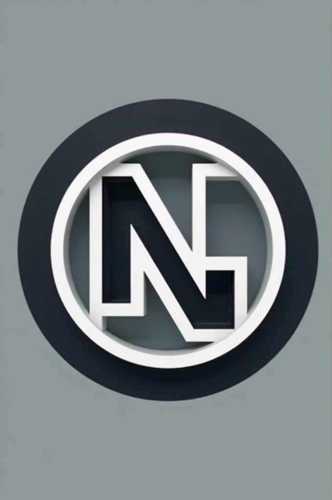 Make a round logo with the letter NG BUT CLOSE TOGETHER 