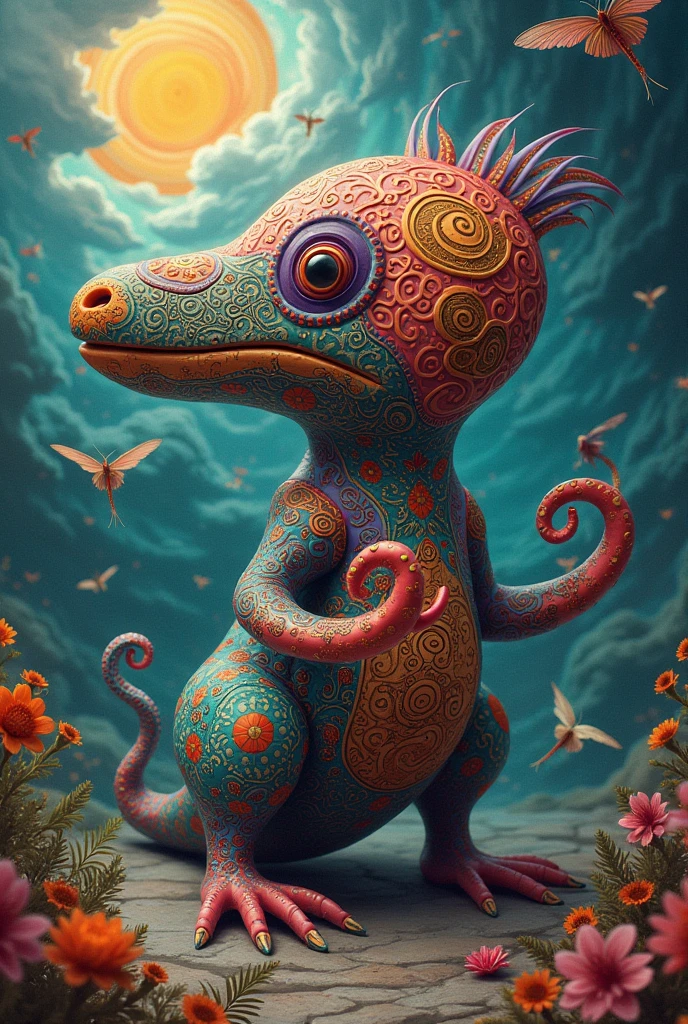 Alebrije created with a platypus and an octopus