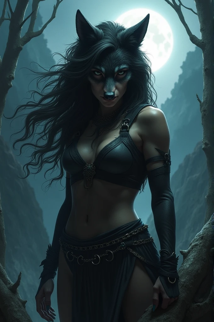 Mulher furry lobo