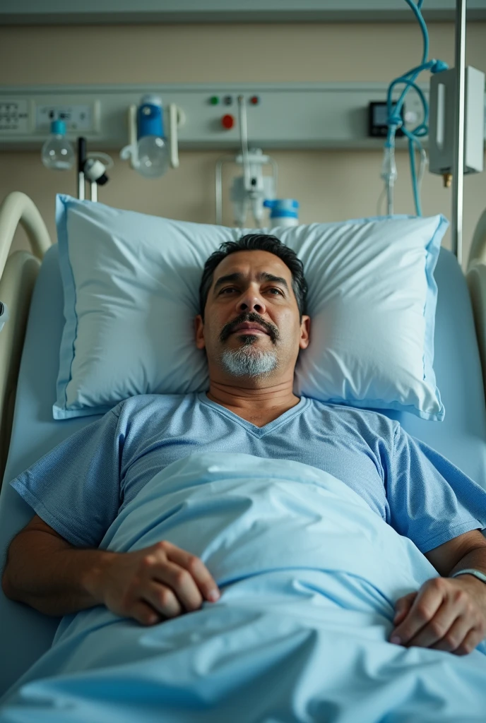Nicolas maduro in a hospital bed