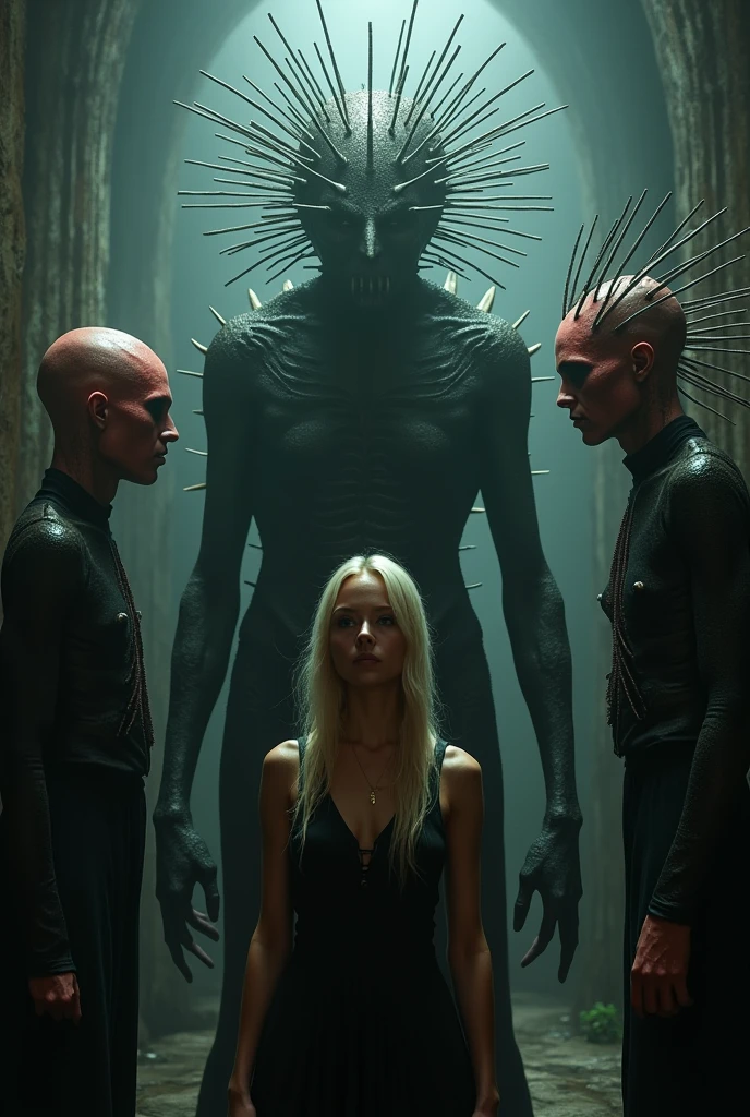 Kirsty Cotton: Who are you?
Pinhead: Explorers in the further regions of experience. Demons to some. Angels to others
Kirsty Cotton: It's just a puzzle box!
Pinhead: Oh, no. It is a means to summon us.
Kirsty Cotton: Go to Hell!
Female Cenobite: We can't, not lone.
It will tear your soul apart.
There are no limits.
Satan's done waitin'.
We have such sights to show you.
Demon to some. Angel to others
