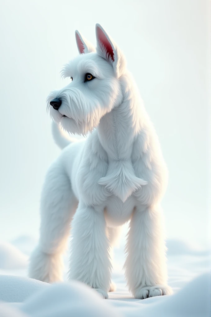 White Snauzer Dog