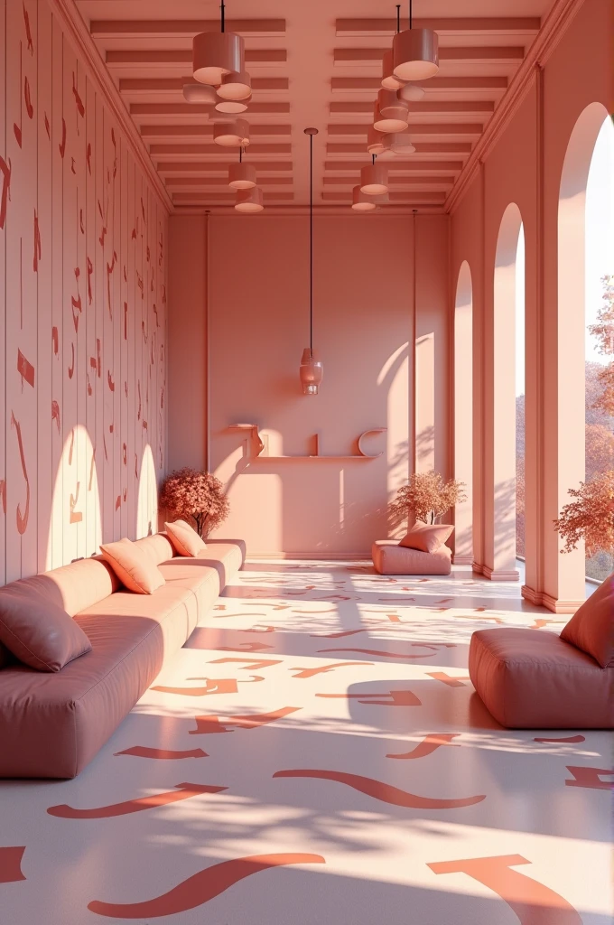 A room fully decorated with the letter J