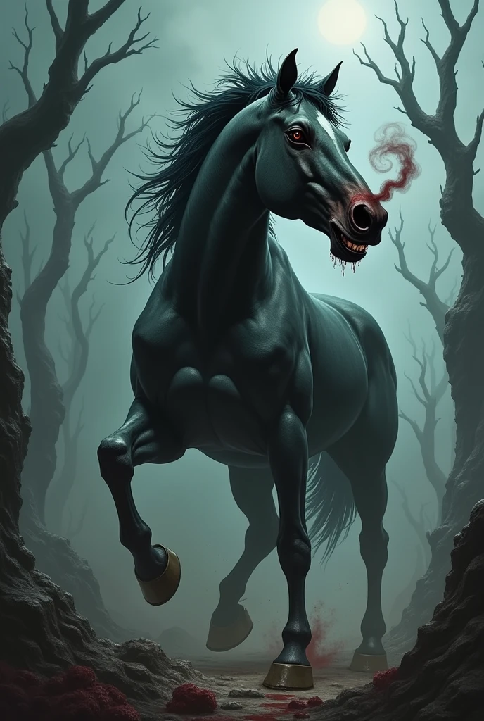 An evil horse 


