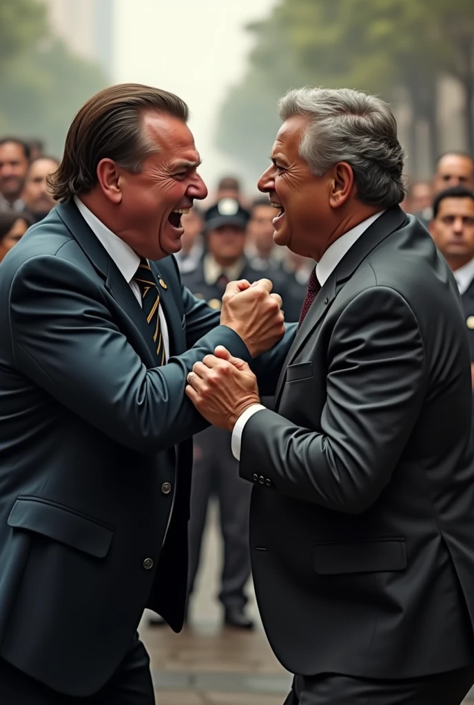 Bolsonaro hitting Lula