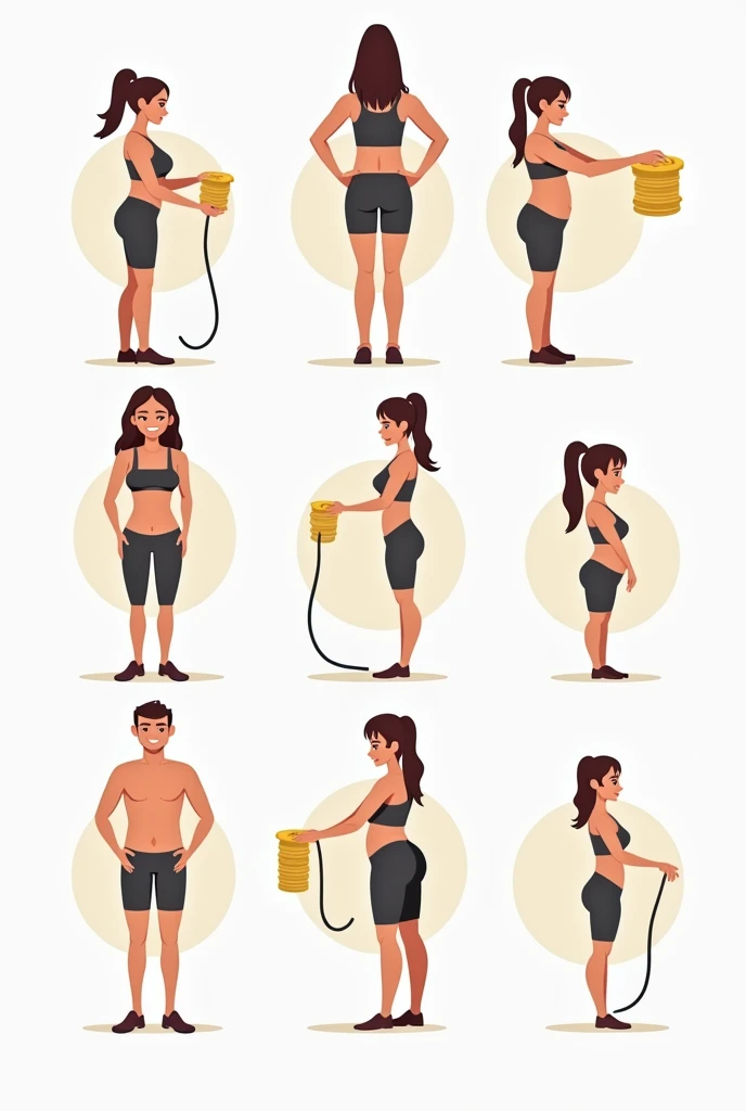 Weight loss logos, design 
