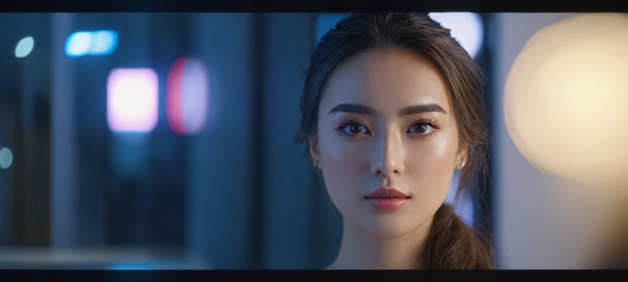 ((Best quality, 8k, Masterpiece : 1.3)), upper bod y, Sharp focus : 1.2, Beautiful woman with perfe ct figure, Highly detailed facial and skin textur e, Detailed eyes, Double eyelids, Interior view, f erpect lighting, Glowing skin,