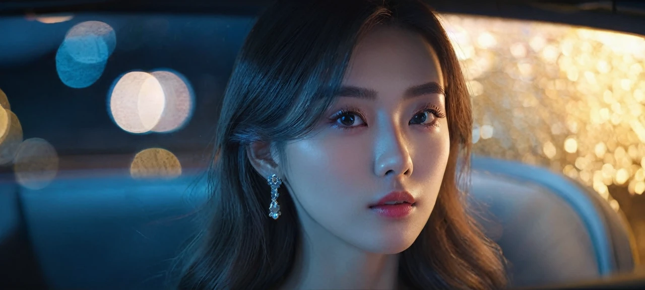 ((Best quality, 8k, Masterpiece : 1.3)), upper bod y, Sharp focus : 1.2, Beautiful woman with perfe ct figure, Highly detailed facial and skin textur e, Detailed eyes, Double eyelids, Interior view, f erpect lighting, Glowing skin,