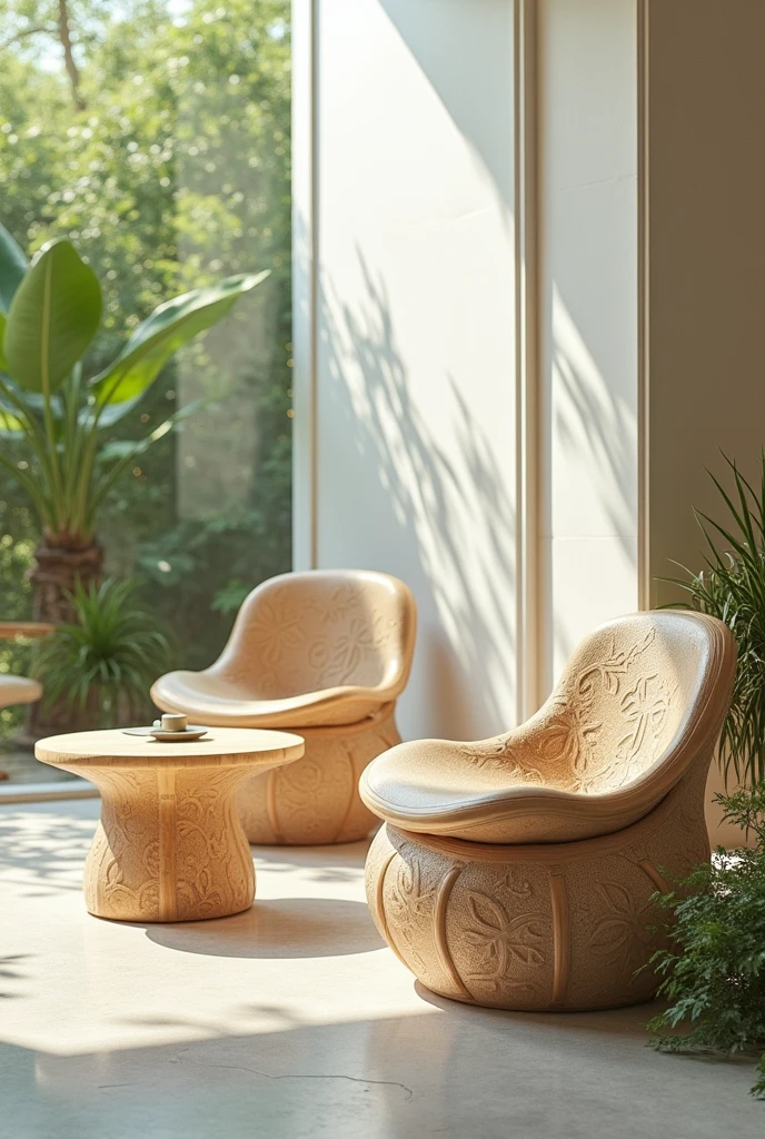 Furniture made from biodegradable materials to protect the environment
