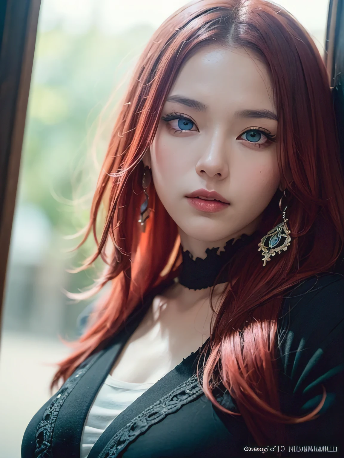 anime, (((portrait of daw))), a woman, (((a red hair))), (((blue eyes))), (((female pirate)), 8k, unreal engine, octane render, by kyun, gamang, Yoon Gon-Ji, g.ho, gosonjak, shuroop, serious, domi, noah, trending on pixiv, fanbox, skeb, masterpiece, smooth soft skin, big dreamy eyes, beautiful intricate colored hair, symmetrical, anime wide eyes, soft lighting, concept art, digital painting, tropical island the symmethy portraite of nosferatu, fredrich murnaus expressionist fermilletti dark green, black, dark red, white and brown dark room color palette, watercolor, pagan,8k, uhd,16th century, seamless symmetric folkyre,