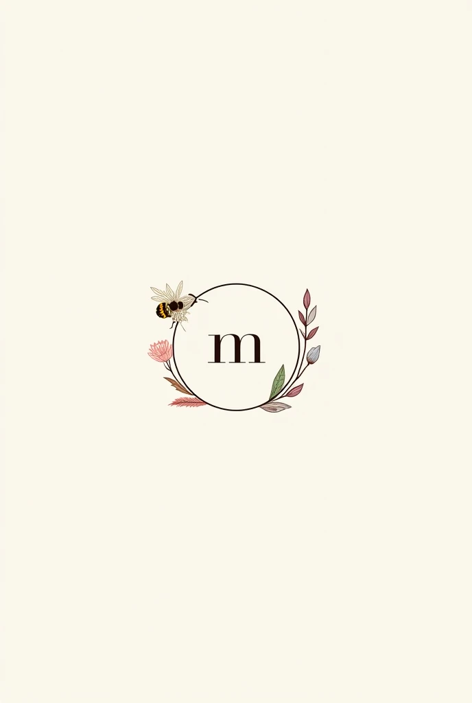 Hello, Please create an elegant minimalist logo, flirtatious, de la empresa mONETTE que es una empresa de perfumería natural.  Use elements like the initial "m", use a partial frame, a bee, flores, nature, beauty, or elements that inspire security.

Use pink tones, golden, green or black.